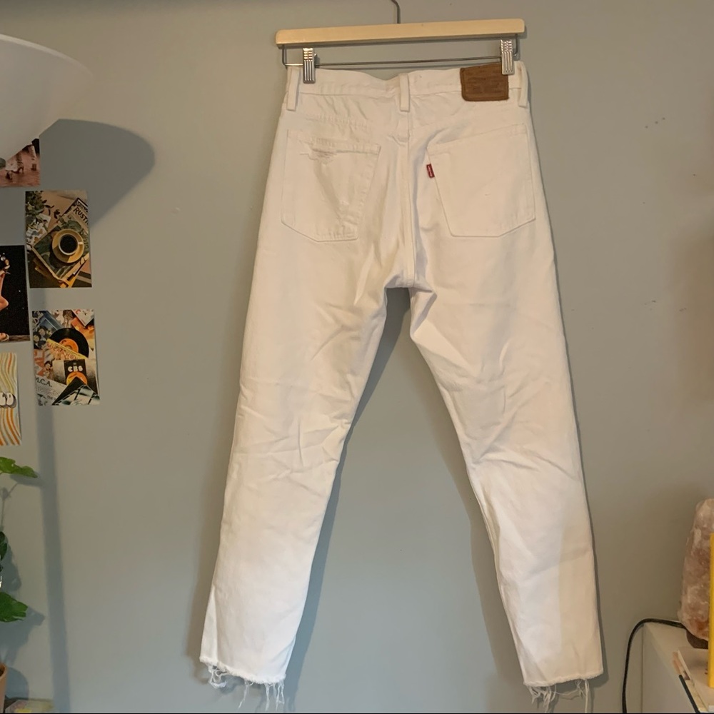 Levi’s Wedgie Jeans White Size 26 - Picture 7 of 11